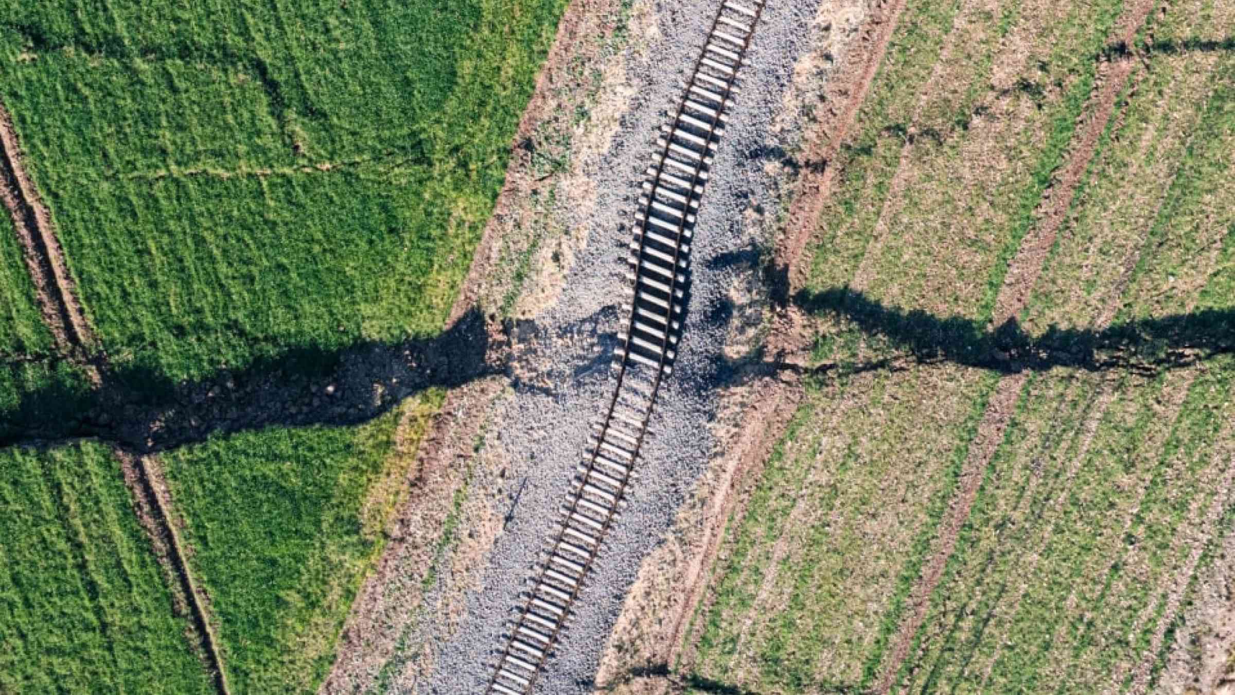 Surface fault which appeared following the 2022 Turkiye earthquake