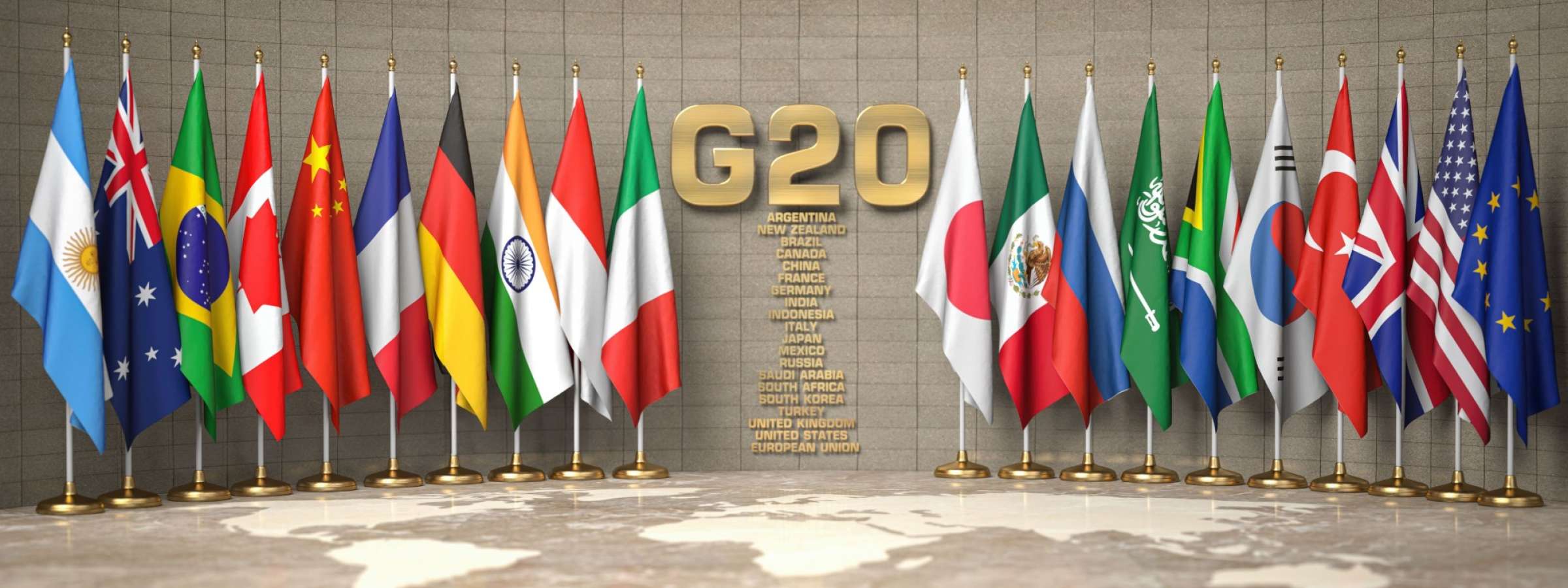 G20 flags