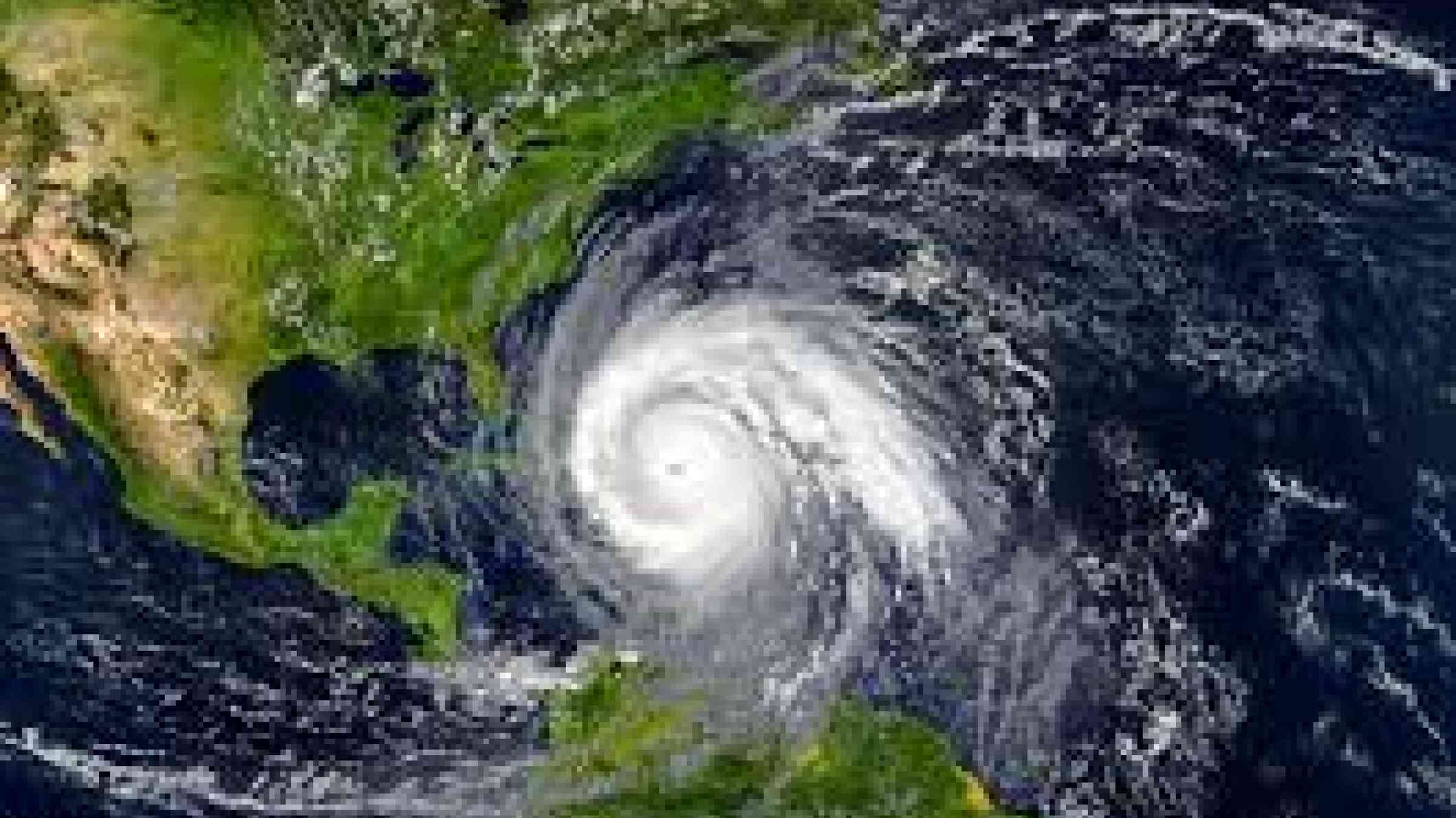 Hurricane on the Caribbean.