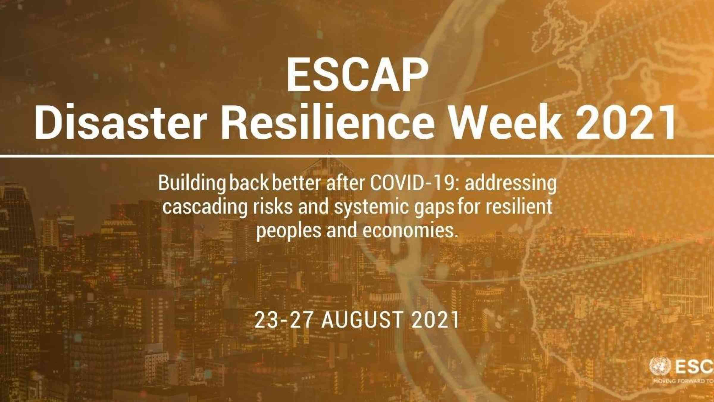 ESCAP Disaster Week banner