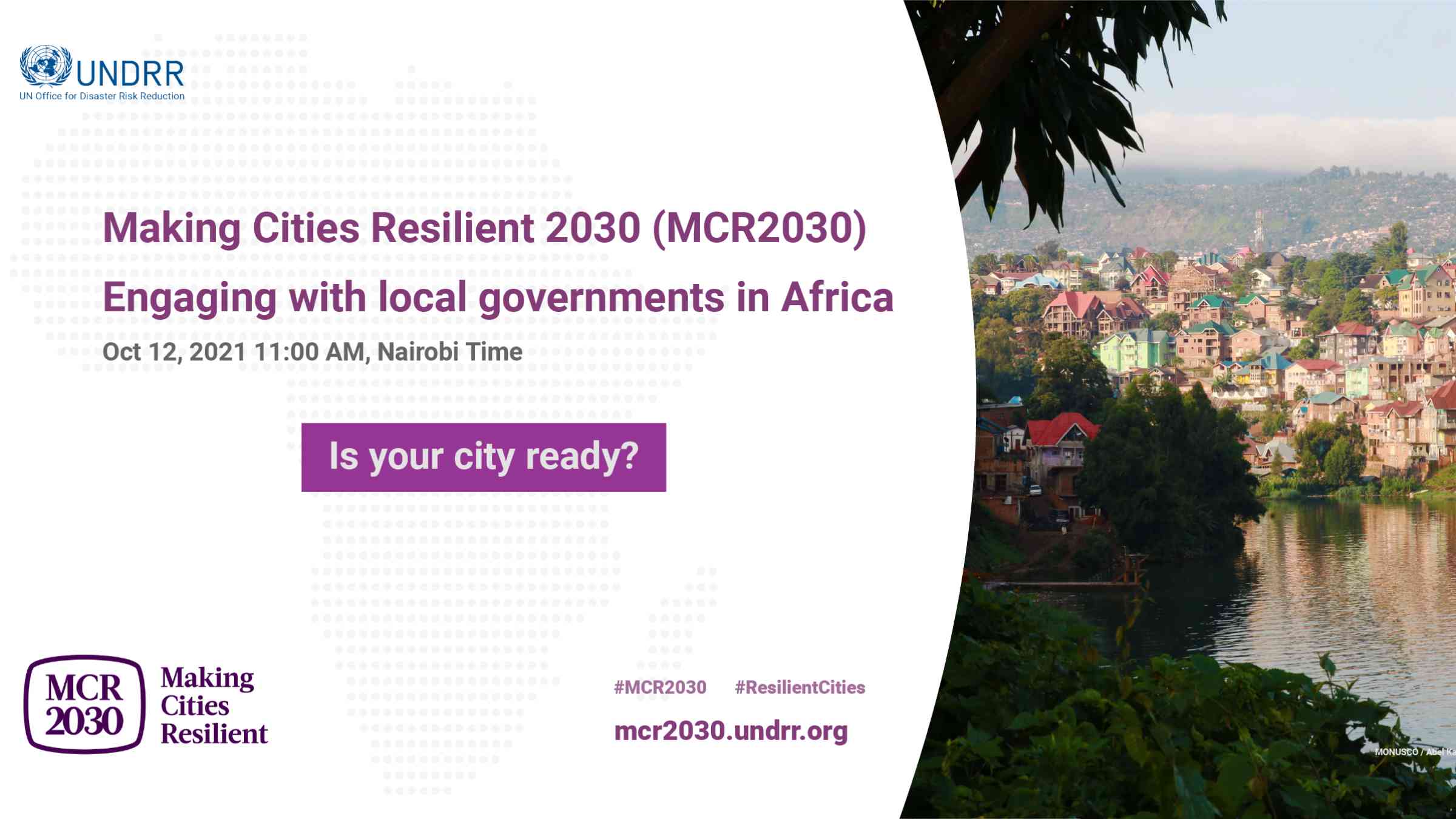 Making Cities Resilient 2030 (MCR2030): Engaging With Local Governments ...