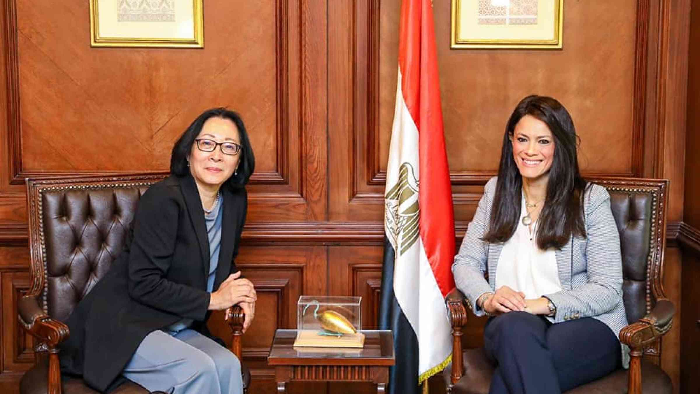 SRSG and H.E. Dr. Rania A. Al-Mashat  Minister of International Cooperation  