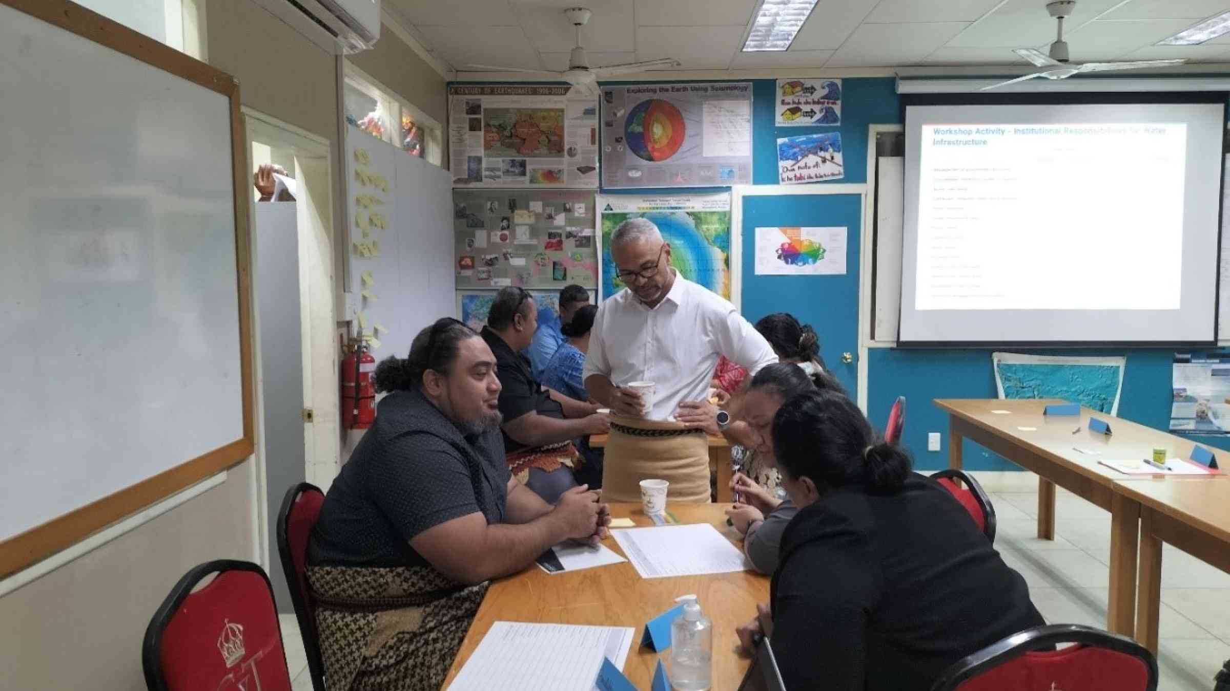 Stakeholders working together to identify water sector resilience actions