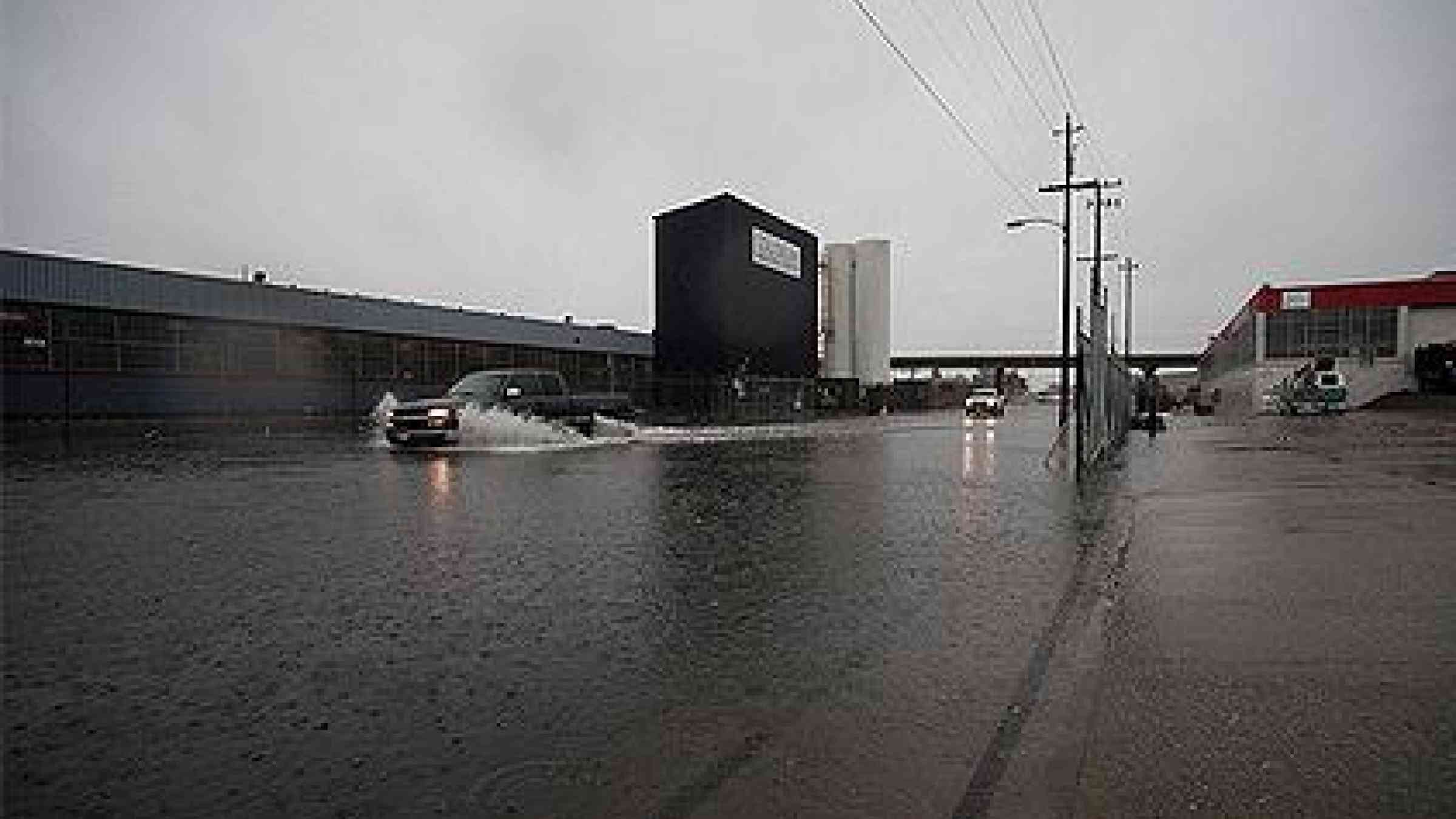 Flooding in Oakland, California, October 2009