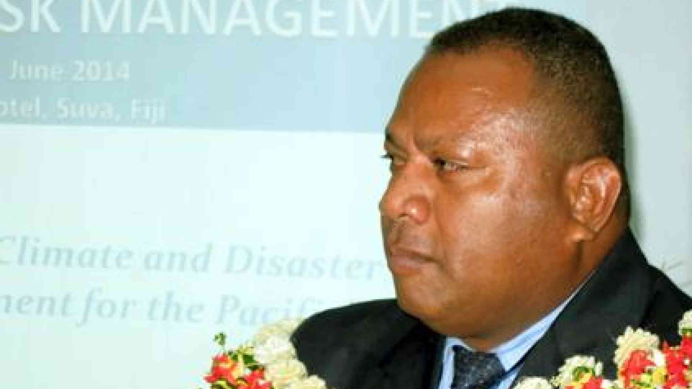 Fiji Minister Seruiratu said the Pacific deserves its place among the world’s best in terms of integrating disaster risk and climate change strategies. (Photo: UNISDR)