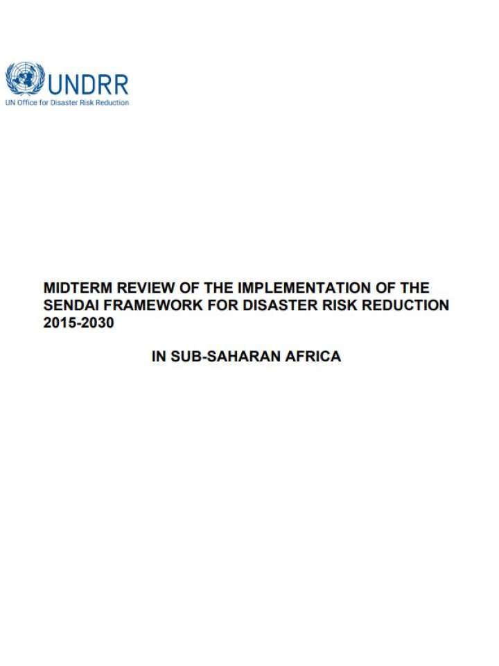 Regional Report Midterm Review Of The Implementation Of The Sendai Framework For Disaster Risk